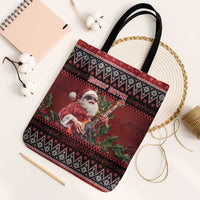 Guitar Christmas Tote Bag Rocking Santa - Wonder Print Shop
