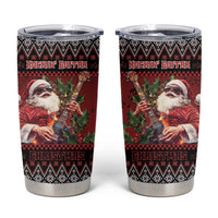 Guitar Christmas Tumbler Cup Rocking Santa - Wonder Print Shop