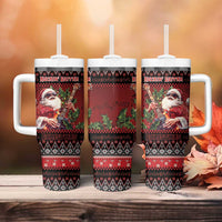 Guitar Christmas Tumbler With Handle Rocking Santa - Wonder Print Shop