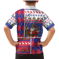 Haiti Christmas Family Matching Mermaid Dress and Hawaiian Shirt Santa With Fanal Haitian Patchwork Style - Wonder Print Shop