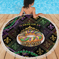 Mardi Gras Beach Blanket King Cake Royal