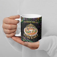 Personalized Mardi Gras Ceramic Mug King Cake Royal