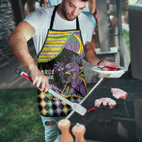 Mardi Gras Apron King Rex Glitter Effect