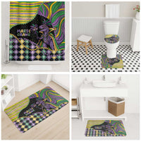 Mardi Gras Bathroom Set King Rex Glitter Effect