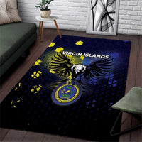 United States Virgin Islands Area Rug Eagle Bird Unique Style - Wonder Print Shop