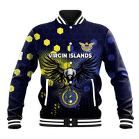 Personalized United States Virgin Islands Baseball Jacket Eagle Bird Unique Style - Wonder Print Shop