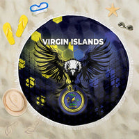 United States Virgin Islands Beach Blanket Eagle Bird Unique Style - Wonder Print Shop