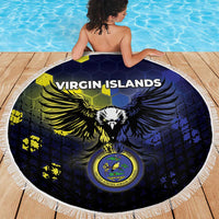 United States Virgin Islands Beach Blanket Eagle Bird Unique Style - Wonder Print Shop
