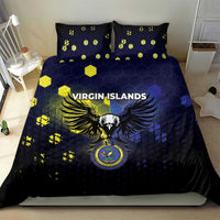 United States Virgin Islands Bedding Set Eagle Bird Unique Style - Wonder Print Shop