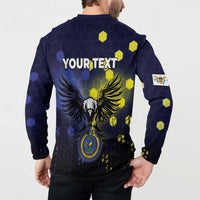 Personalized United States Virgin Islands Button Sweatshirt Eagle Bird Unique Style - Wonder Print Shop