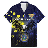 Personalized United States Virgin Islands Family Matching Mermaid Dress and Hawaiian Shirt Eagle Bird Unique Style - Wonder Print Shop