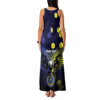 Personalized United States Virgin Islands Family Matching Tank Maxi Dress and Hawaiian Shirt Eagle Bird Unique Style - Wonder Print Shop