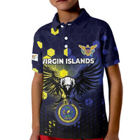 Personalized United States Virgin Islands Kid Polo Shirt Eagle Bird Unique Style - Wonder Print Shop