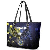 United States Virgin Islands Leather Tote Bag Eagle Bird Unique Style - Wonder Print Shop