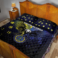 United States Virgin Islands Quilt Bed Set Eagle Bird Unique Style - Wonder Print Shop