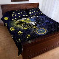 United States Virgin Islands Quilt Bed Set Eagle Bird Unique Style - Wonder Print Shop