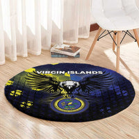 United States Virgin Islands Round Carpet Eagle Bird Unique Style - Wonder Print Shop