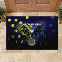 United States Virgin Islands Rubber Doormat Eagle Bird Unique Style - Wonder Print Shop
