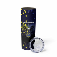 Personalized United States Virgin Islands Skinny Tumbler Eagle Bird Unique Style - Wonder Print Shop