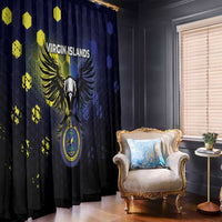United States Virgin Islands Window Curtain Eagle Bird Unique Style - Wonder Print Shop