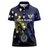 Personalized United States Virgin Islands Women Polo Shirt Eagle Bird Unique Style - Wonder Print Shop