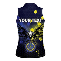 Personalized United States Virgin Islands Women Sleeveless Polo Shirt Eagle Bird Unique Style - Wonder Print Shop