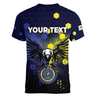 Personalized United States Virgin Islands Women V-Neck T-Shirt Eagle Bird Unique Style - Wonder Print Shop