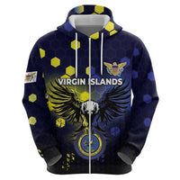 Personalized United States Virgin Islands Zip Hoodie Eagle Bird Unique Style - Wonder Print Shop