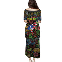 Personalized Puerto Rico Puletasi The Coqui Frog Tropical Doodle Style - Wonder Print Shop