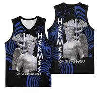 Ancient Greek Hermes Basketball Jersey God Of Boundaries - Wonder Print Shop