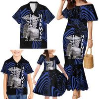 Ancient Greek Hermes Family Matching Mermaid Dress and Hawaiian Shirt God Of Boundaries - Wonder Print Shop