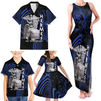 Ancient Greek Hermes Family Matching Tank Maxi Dress and Hawaiian Shirt God Of Boundaries - Wonder Print Shop