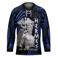 Ancient Greek Hermes Hockey Jersey God Of Boundaries - Wonder Print Shop