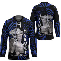 Ancient Greek Hermes Hockey Jersey God Of Boundaries - Wonder Print Shop
