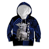 Ancient Greek Hermes Kid Hoodie God Of Boundaries - Wonder Print Shop