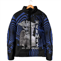 Ancient Greek Hermes Padded Jacket God Of Boundaries - Wonder Print Shop