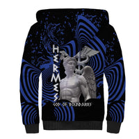 Ancient Greek Hermes Sherpa Hoodie God Of Boundaries - Wonder Print Shop