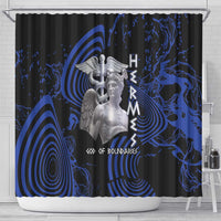 Ancient Greek Hermes Shower Curtain God Of Boundaries - Wonder Print Shop
