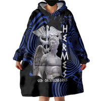 Ancient Greek Hermes Wearable Blanket Hoodie God Of Boundaries - Wonder Print Shop