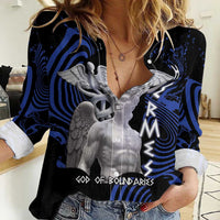 Ancient Greek Hermes Women Casual Shirt God Of Boundaries - Wonder Print Shop