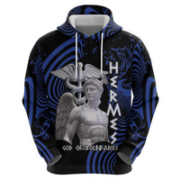 Ancient Greek Hermes Zip Hoodie God Of Boundaries - Wonder Print Shop