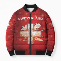 Switzerland Bomber Puffer Jacket One For All All For One - Wonder Print Shop