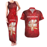Switzerland Couples Matching Tank Maxi Dress and Hawaiian Shirt One For All All For One - Wonder Print Shop