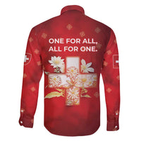 Switzerland Family Matching Long Sleeve Bodycon Dress and Hawaiian Shirt One For All All For One - Wonder Print Shop
