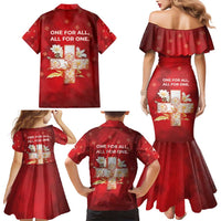Switzerland Family Matching Mermaid Dress and Hawaiian Shirt One For All All For One - Wonder Print Shop