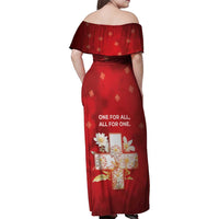 Switzerland Family Matching Off Shoulder Maxi Dress and Hawaiian Shirt One For All All For One - Wonder Print Shop