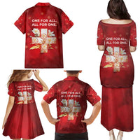 Switzerland Family Matching Puletasi and Hawaiian Shirt One For All All For One - Wonder Print Shop