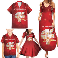 Switzerland Family Matching Summer Maxi Dress and Hawaiian Shirt One For All All For One - Wonder Print Shop