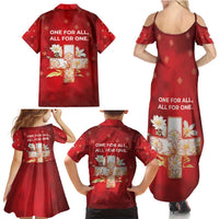 Switzerland Family Matching Summer Maxi Dress and Hawaiian Shirt One For All All For One - Wonder Print Shop