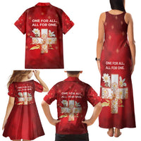 Switzerland Family Matching Tank Maxi Dress and Hawaiian Shirt One For All All For One - Wonder Print Shop